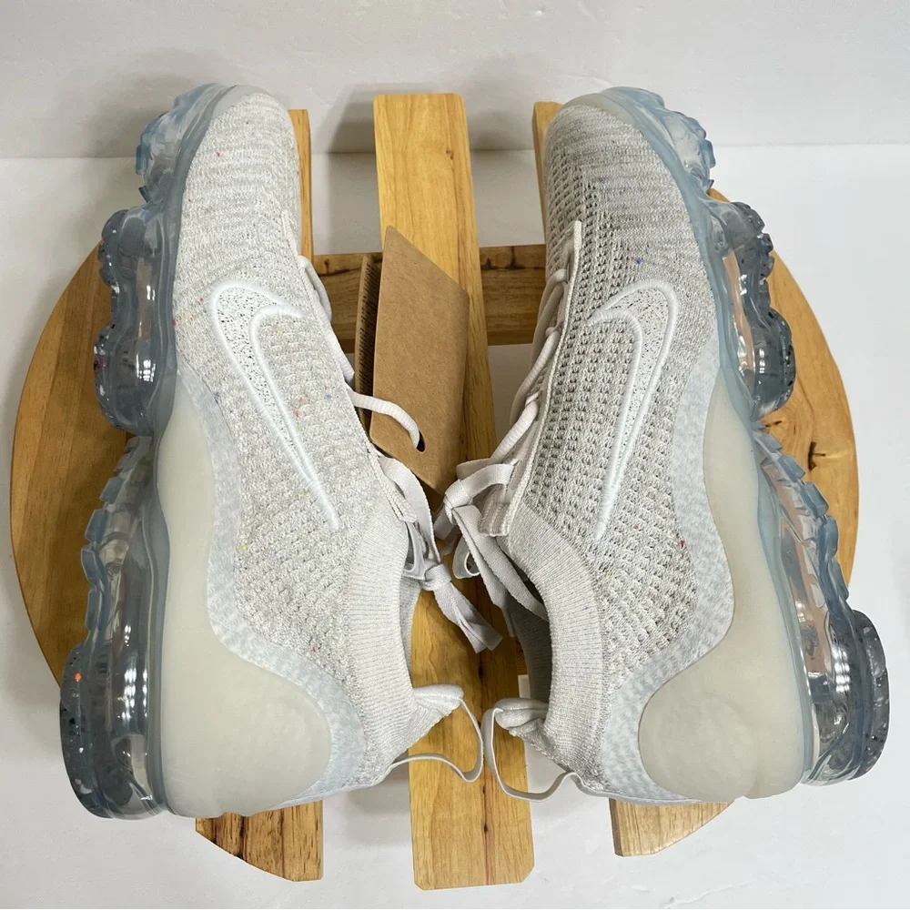 Nike Air VaporMax Flyknit 2021 Shoes Phantom Metallic Silver Size 9.5 DJ9975-001